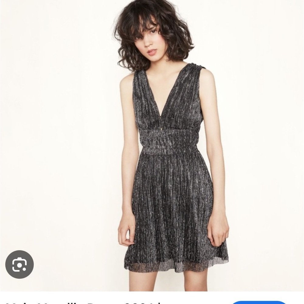 Maje metallic dress